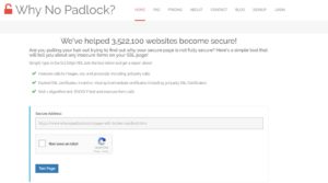 Home page Why No Padlock?